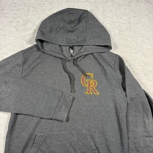 Adidas‎ Colorado Rockies CR Logo Hoodie Sweatshirt Men's Size L Grey